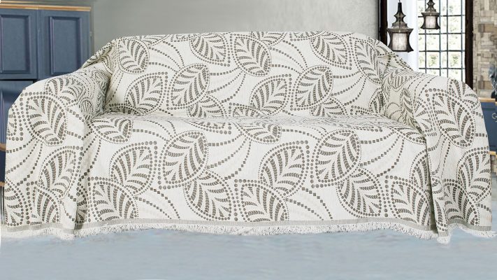 Ριχτάρι Τριθέσιου (180X300) Mcdecor Leaves Εκρού