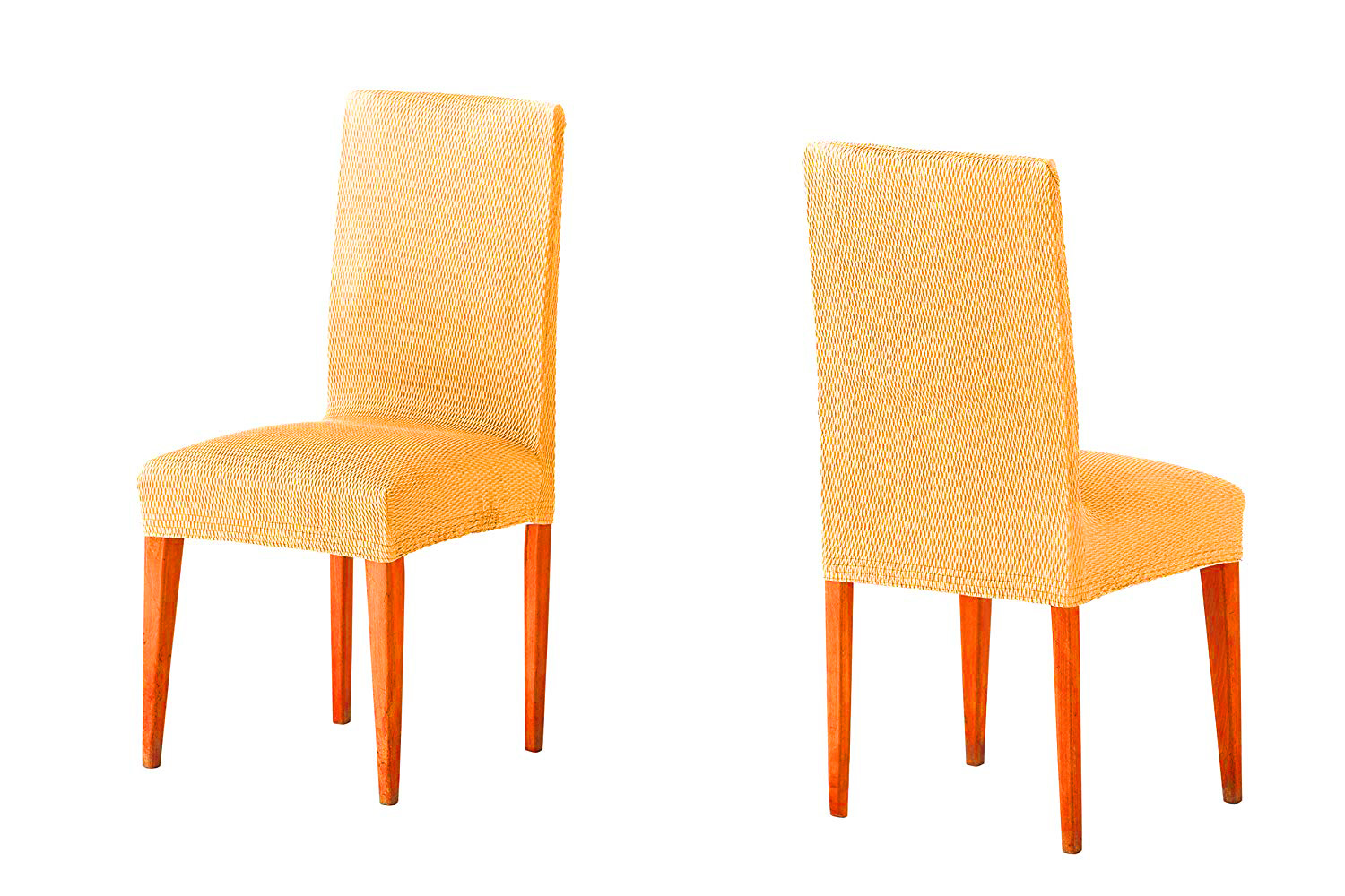 Σετ (2 Τμχ) Ελαστικά Καλύμματα Καρεκλών Με Πλάτη Tunez Μουσταρδί