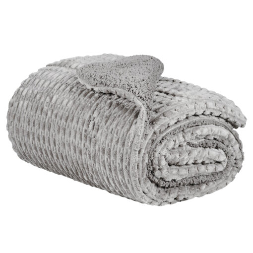 Κουβερτοπάπλωμα Μονό (160X220) Ribb Light Grey - Image 3