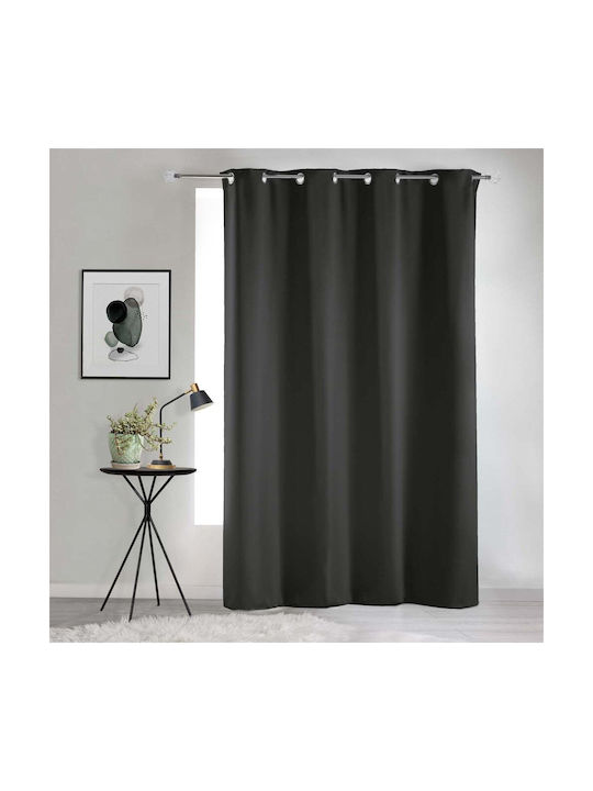 Κουρτίνα Συσκότισης με Τρούκς (280X280) Mcdecor Blackout Black