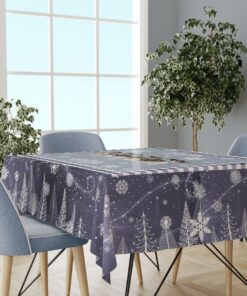 Τραπεζοκαρέ Mcdecor Snow Blue (140X140)