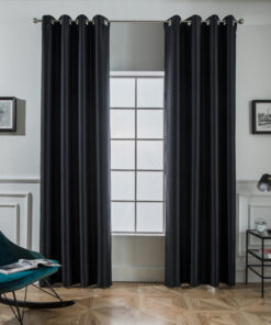Κουρτίνα Συσκότισης με Τρούκς (140X265) Mcdecor Blackout Μαύρο
