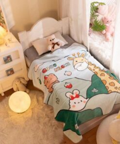 Κουβέρτα Βελουτέ Με Προβατάκι Bebe (110X140) Mcdecor Camel