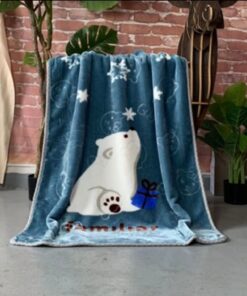 Κουβέρτα Βελουτέ Bebe (100X130) Mcdecor Family Blue