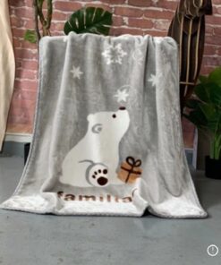 Κουβέρτα Βελουτέ Bebe (100X130) Mcdecor Family Grey