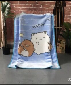 Κουβέρτα Βελουτέ Bebe (100X130) Mcdecor Happy Blue