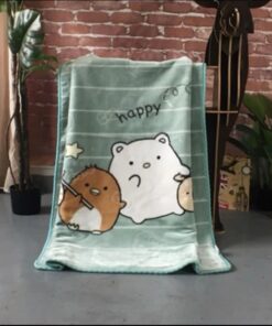 Κουβέρτα Βελουτέ Bebe (100X130) Mcdecor Happy Green