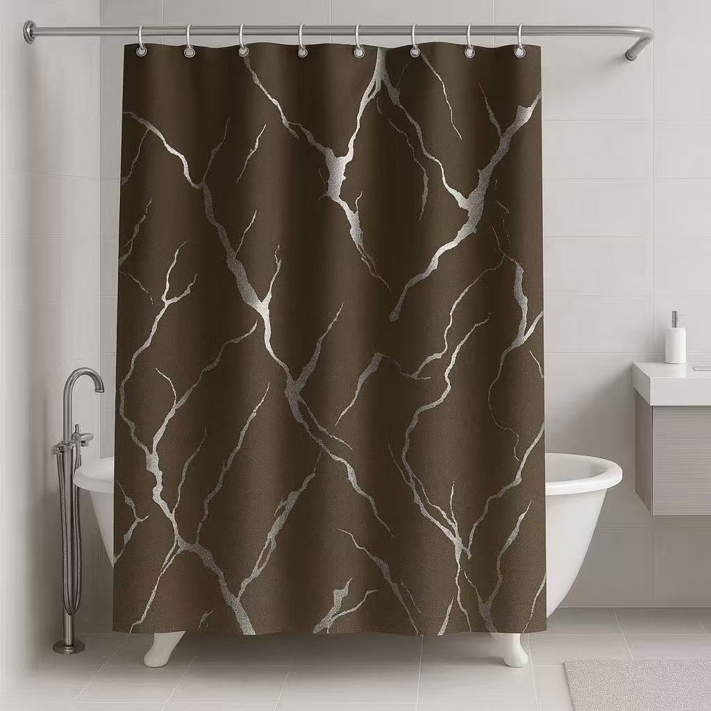 Κουρτίνα Μπάνιου (180X180) 1225 Καφέ