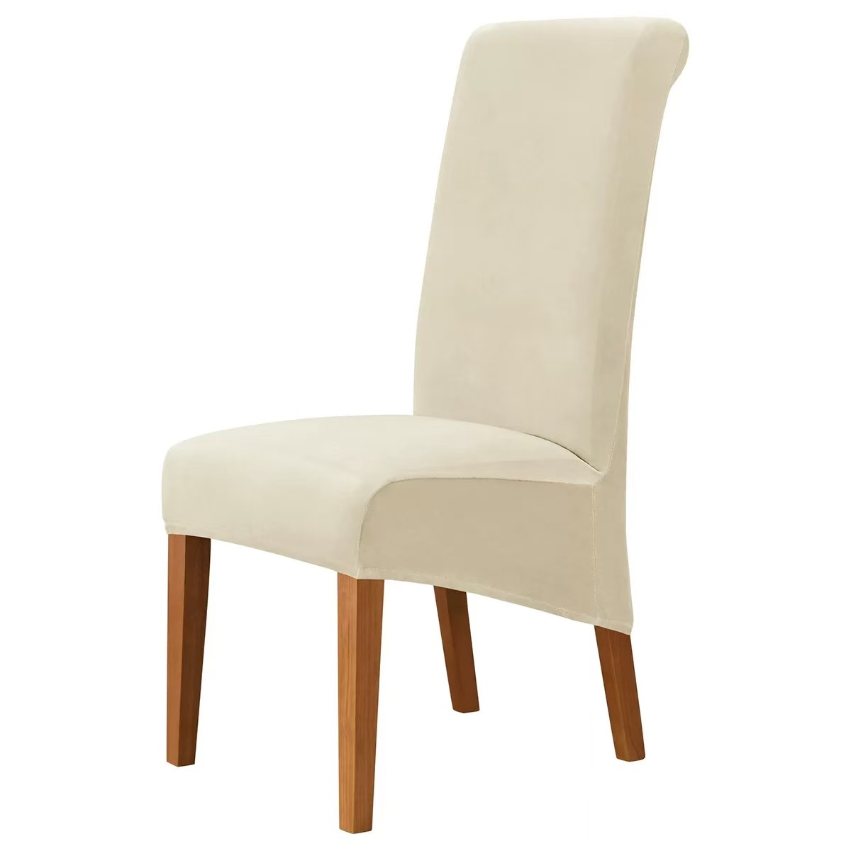 Σετ (2 Τμχ) Ελαστικά Καλύμματα Καρεκλών Με Πλάτη Soft Εκρού