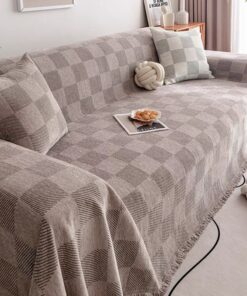 Ριχτάρι Τριθέσιου (180X280) Mcdecor Check Μόκα