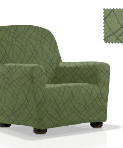 Ελαστικό Κάλυμμα Πολυθρόνας Waves Πράσινο